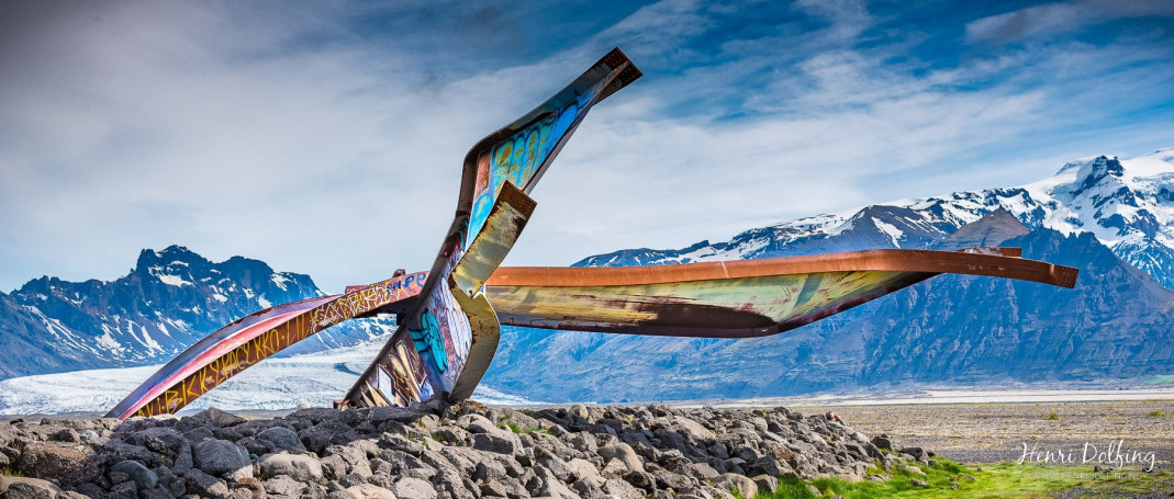 Monument bij Skeiðarársandur "Gígjukvísl bridge memorial"