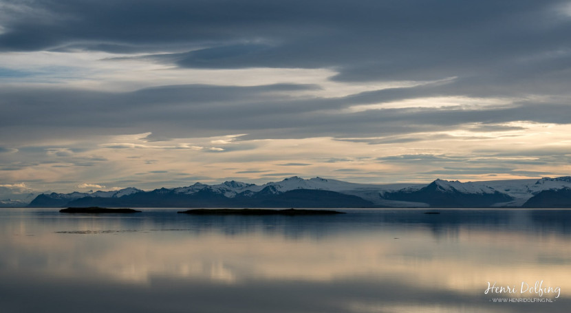 Zonsondergang bij Höfn