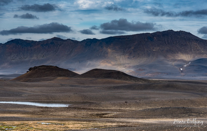 Landschap tussen Egilstadir en Myvatn